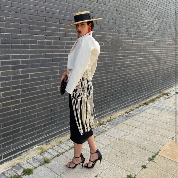 Zara Fringe Jacket - Picture 2 of 4